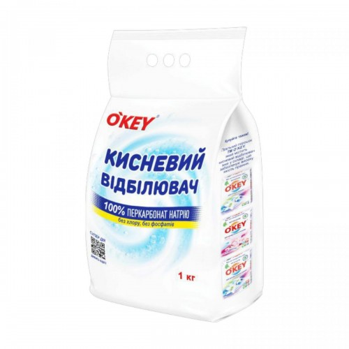 OKEY кислородный отбеливатель 100% 1кг п/э (OKEY)