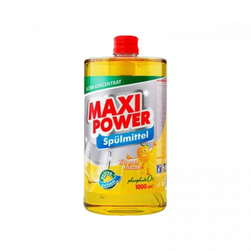 MAXI POWER Средство для мытья посуды Лимон 1л запаска (MAXI POWER)