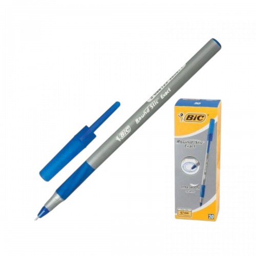 BIC Ручка Round Stic Exact Экз Синяя 1шт (BIC)