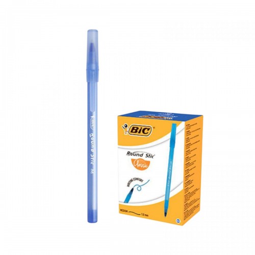 BIC Ручка Round Stic Синяя 1шт (BIC)