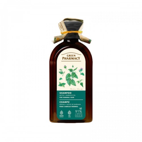 Green Pharmacy шампунь 350мл Крапива и репейное масло д/нормальных волос (Green Pharmacy)