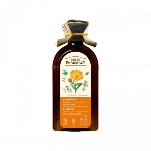 Green Pharmacy шампунь 350мл Календула и розмариновое масло д/жирных волос (Green Pharmacy)