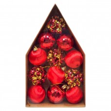 Новогодние украшения, 12 штук, шарики, D=5 см, в коробке