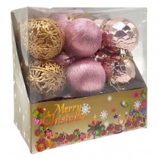 Новогодние украшения, шарики, 18 штук, диаметр 5.5 см, в коробке