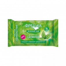 Фрешка салфетка влажная 15шт зеленый чай
