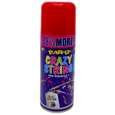 Цветной серпантин в баллоне (КРАСНЫЙ)