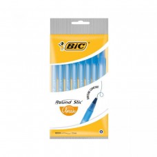BIC Ручка Round Stic Синя 8 уп.