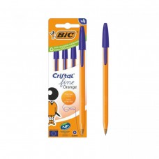 BIC Ручка Оrange Синя 4 бл.