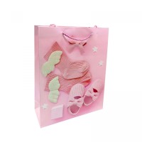 Пакет подарочный 32*26*10 (Розовый)