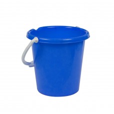 Ведерко для песка, пластиковое, с ручкой (синее)