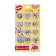 Besties 3D наліпки з блискітками 