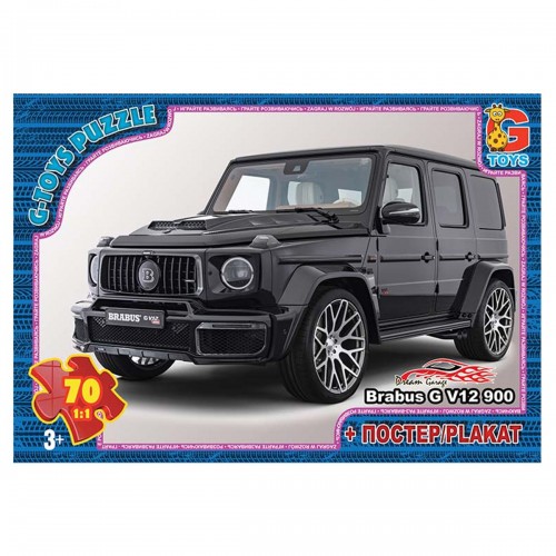 Пазли "Джип" + постер, 70 ел. (Gtoys)