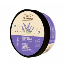Green Pharmacy скраб д/тіла 200мл цукрово-сольовий Лаванда та олія льону