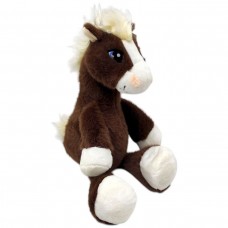 Мягкая игрушка лошадка, 28 см (КОРИЧНЕВАЯ)