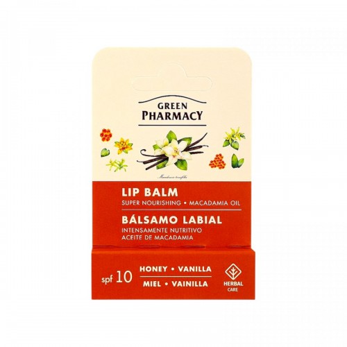 Green Pharmacy бальзам д/губ 3,6г суперпитание мед и ваниль (Green Pharmacy)