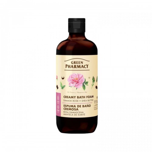 Green Pharmacy крем-пена д/ванн 500мл дамасская роза и масло ши (Green Pharmacy)