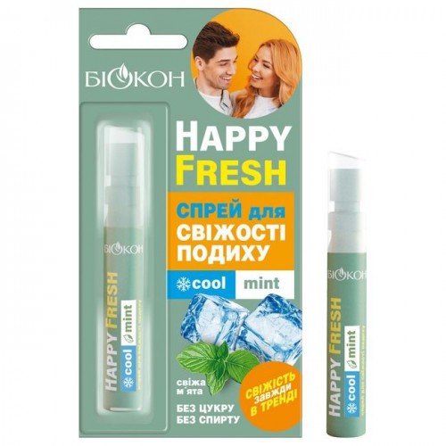 Спрей для свежести дыхания "Happy Fresh. Cool mint" 10мл (Біокон)