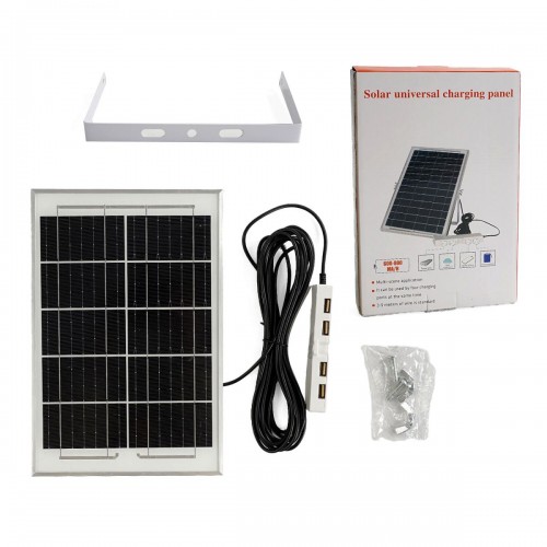 Зарядна станція (сонячна панель, 4 USB виходи, 600-800 mA/h) (MiC) Зарядна станція (сонячна панель, 4 USB виходи, 600-800 mA/h) (MiC)
