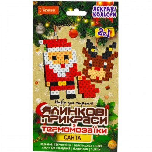 Ялинкові прикраси з термомозаїки (САНТА) (Апельсин) Ялинкові прикраси з термомозаїки (САНТА) (Апельсин)