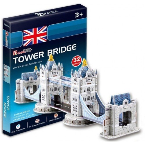 CubicFun Трехмерная головоломка-конструктор ТАУЭРСКИЙ МОСТ серия мини (Cubic Fun) CubicFun Трехмерная головоломка-конструктор ТАУЭРСКИЙ МОСТ серия мини (Cubic Fun)