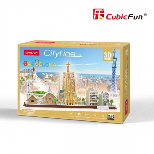 ТРЕХМЕРНАЯ ГОЛОВОЛОМКА-КОНСТРУКТОР CITY LINE BARCELONA (Cubic Fun) ТРЕХМЕРНАЯ ГОЛОВОЛОМКА-КОНСТРУКТОР CITY LINE BARCELONA (Cubic Fun)