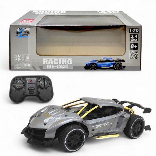 Машина на радиоуправлении "EXTREME RACING" (металл. корпус, аккум. 3.7V, 2,4 ГГц, серебристый) (KS Drive) Машина на радиоуправлении "EXTREME RACING" (металл. корпус, аккум. 3.7V, 2,4 ГГц, серебристый) (KS Drive)
