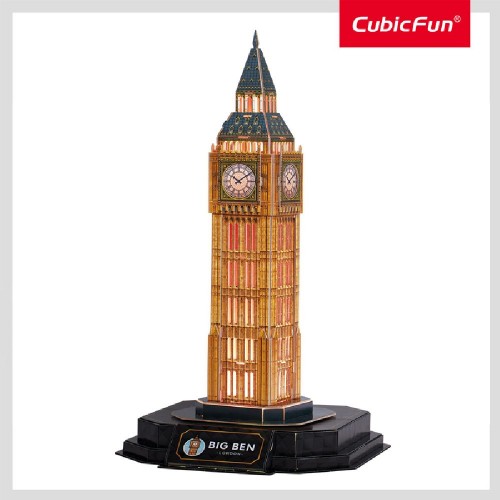 CubicFun Трехмерная головоломка-конструктор с LED подсветкой БИГ БЕН (Cubic Fun) CubicFun Трехмерная головоломка-конструктор с LED подсветкой БИГ БЕН (Cubic Fun)