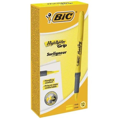 BIC Текстовиділювач Гріп жовтий 1шт. БК (BIC) BIC Текстовиділювач Гріп жовтий 1шт. БК (BIC)