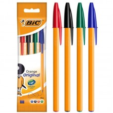 Набор шариковых ручек 4 шт BIC Orange Разноцветный