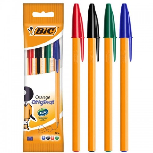Набор шариковых ручек 4 шт BIC Orange Разноцветный (BIC) Набор шариковых ручек 4 шт BIC Orange Разноцветный (BIC)