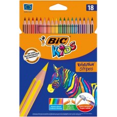 Карандаши цветные BIC Evolution Stripes 18 цветов