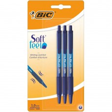 Ручка шариковая BIC Soft Clic Grip, 3 шт.