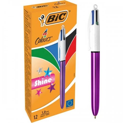 Шариковая ручка BIC 4 Colours Shine Pink (BIC) Шариковая ручка BIC 4 Colours Shine Pink (BIC)