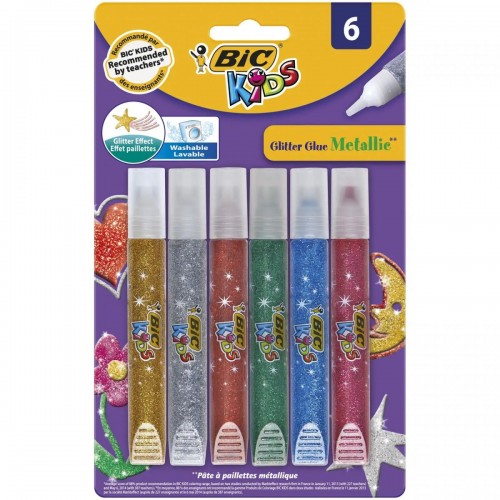 Набор карандашного клея BIC Metallic Glitter, 6 шт (BIC) Набор карандашного клея BIC Metallic Glitter, 6 шт (BIC)