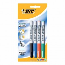 Набор маркеров BIC Velleda 1.4 мм, 4 шт.