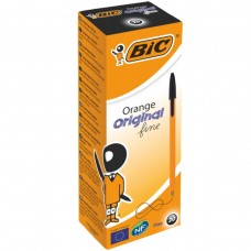 Шариковая ручка BIC Orange Original Fine, Черный, 20 шт.