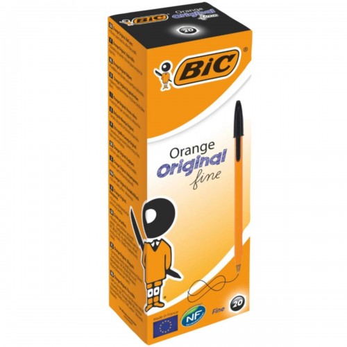 Шариковая ручка BIC Orange Original Fine, Черный, 20 шт. (BIC) Шариковая ручка BIC Orange Original Fine, Черный, 20 шт. (BIC)
