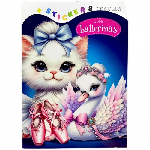 Розмальовка з наліпками 13,5х19 см (Art studio of Happiness) Розмальовка з наліпками 13,5х19 см (Art studio of Happiness)