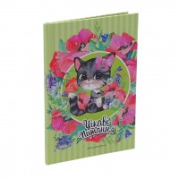 Анкета для дівчаток, 60г,7БЦ,мат.лам.,виб.лак,гліттер,135х197мм,48арк.,блок укр.диз.2148 Анкета для дівчаток, 60г,7БЦ,мат.лам.,виб.лак,гліттер,135х197мм,48арк.,блок укр.диз.2148