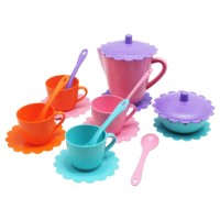 Набор посудки Ромашка, 19 элементов (сиреневый) Набор посудки Ромашка, 19 элементов (сиреневый)