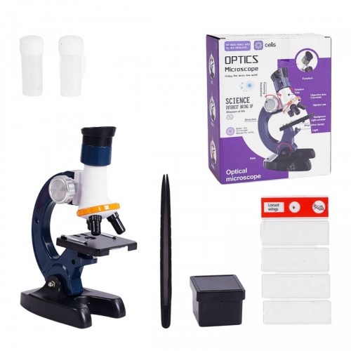 Микроскоп с набором (ГОЛУБОЙ) (MiC)