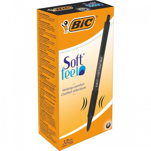 Набор шариковых ручек BIC Soft Feel Clic Grip 12 шт. (BIC)