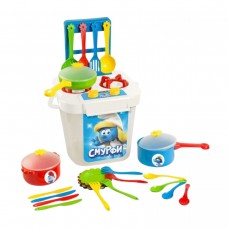 Набір посуду столовий з плиткою 25 ел., СМУРФИ