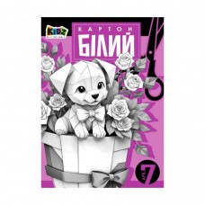 Набор картона белый, 210х297 мм, 7 листов, в цветной папке