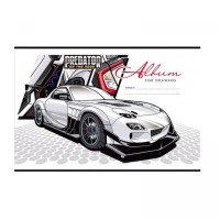 Альбом для рисования, 100г, на скобе, 202х292 мм, 12 листов. PREDATOR БЕЛЫЙ