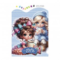 Розмальовка 135 х 190мм. (CUTE GIRLS)