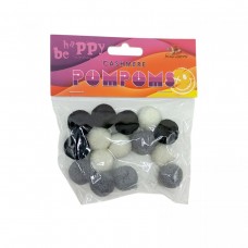 Помпони, кашемірові 2см,3 кольори,15шт