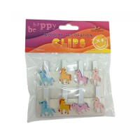 Деревянные декоративные зажимы, 8шт