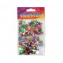 Блискітки, різні форми/кольори 5г*3 пакетики (Art studio of Happiness)