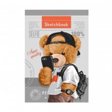 Скетчбук 36 аркушів, (ВЕДМЕДИК В КЕПЦІ)